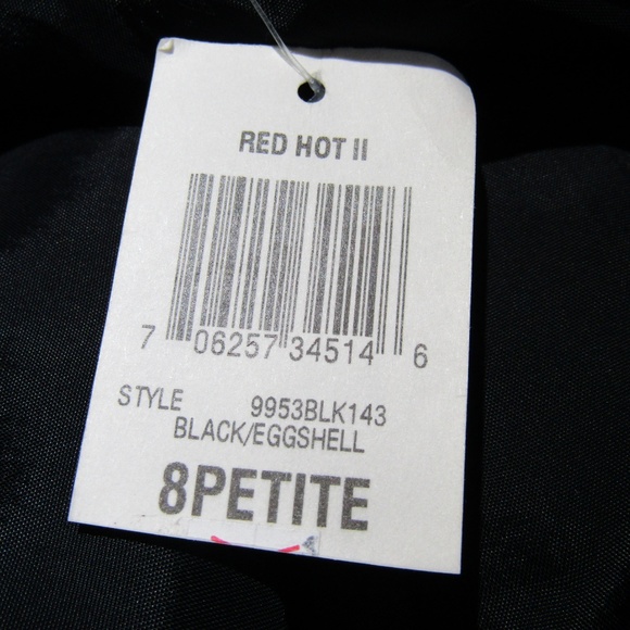 NWT Charter Club Black & Eggshell Chevron Skirt 8P - Picture 5 of 5